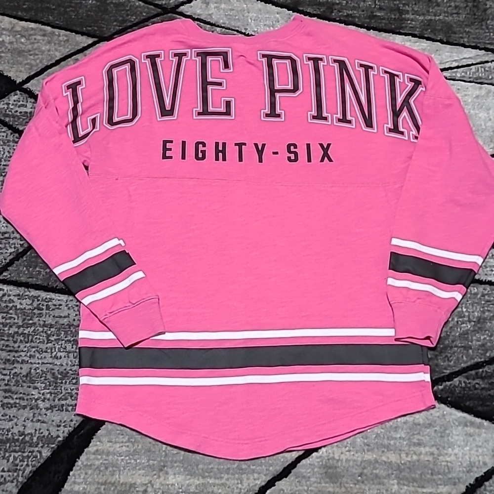 VS PINK 2013 Campus Crew Logo Long-sleeve Shirt PRICE FIRM